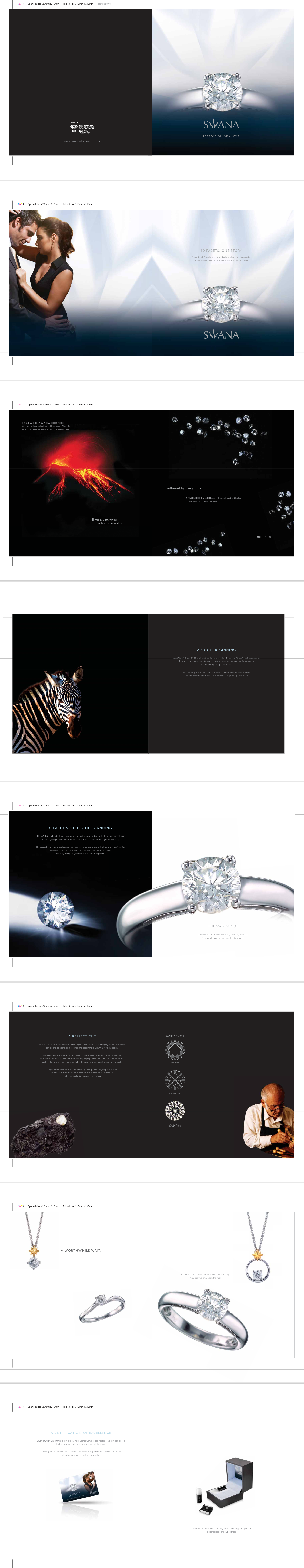 Swana Diamonds: Brochure copy for jewellery company