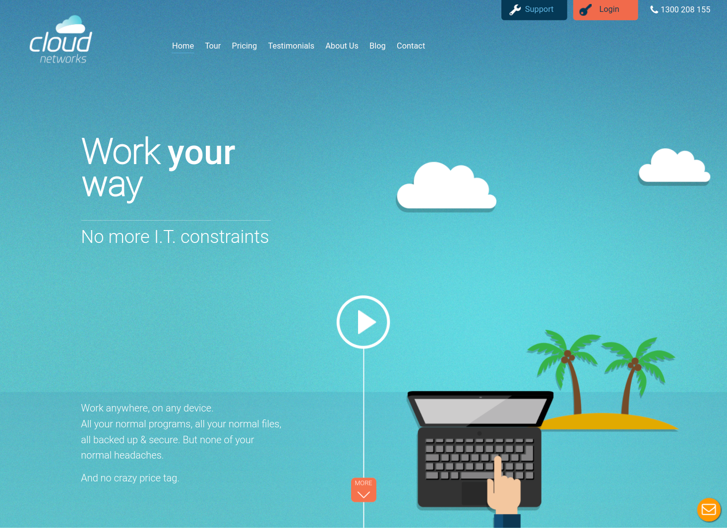 Cloud Networks: UX & copy for IT company, image 1 of 10